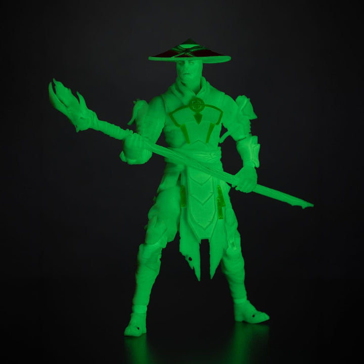 Mortal Kombat Raiden Glow in the Dark Gold Label Action Figure 18 cm