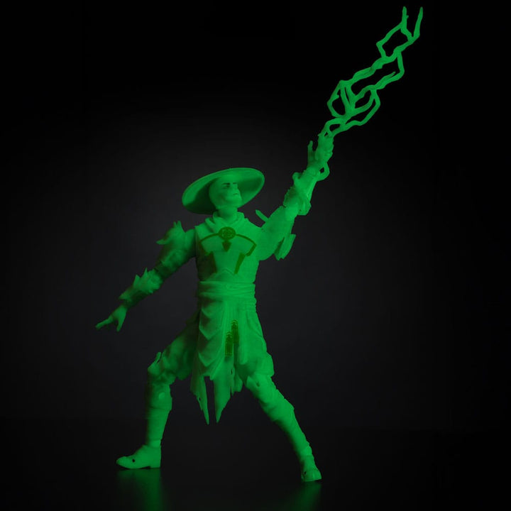 Mortal Kombat Raiden Glow in the Dark Gold Label Action Figure 18 cm