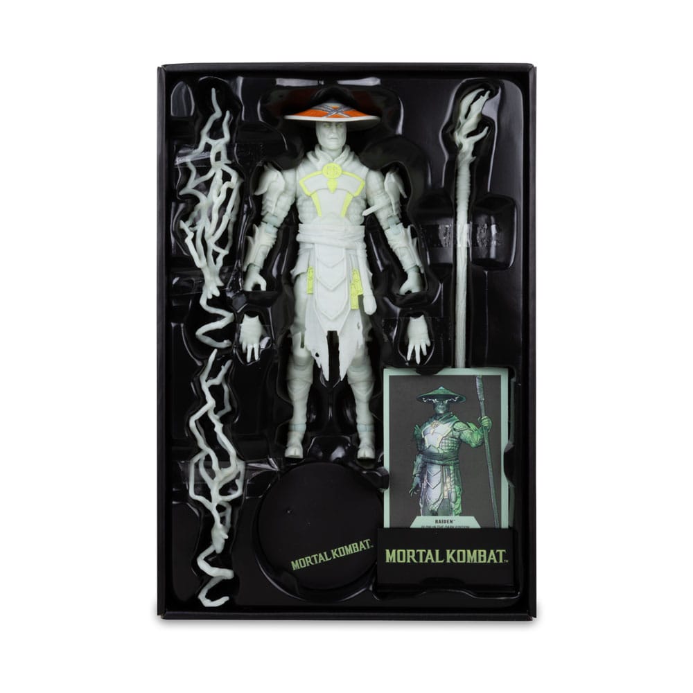 Mortal Kombat Raiden Glow in the Dark Gold Label Action Figure 18 cm