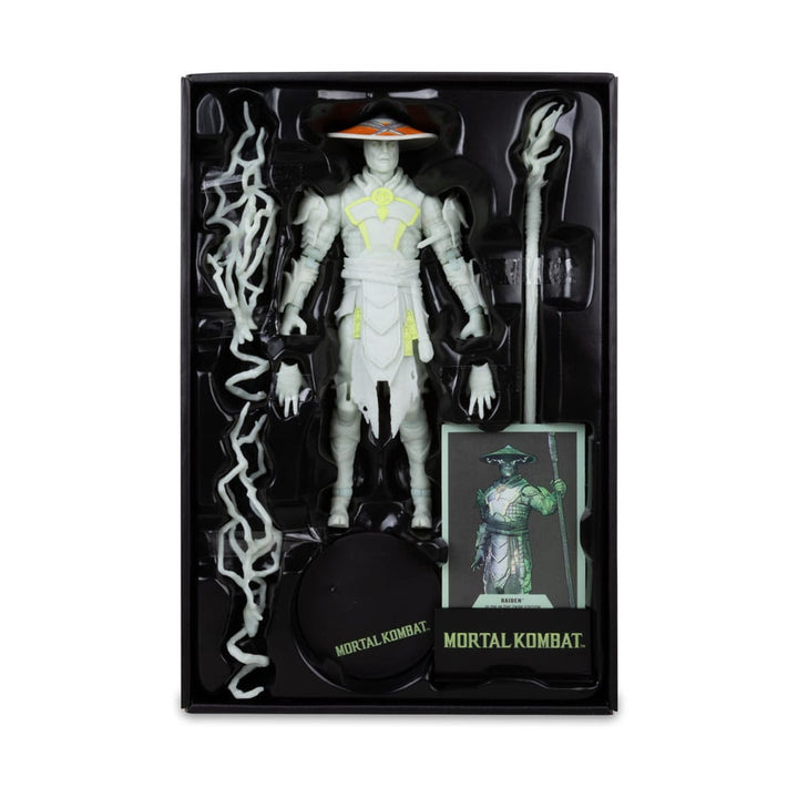 Mortal Kombat Raiden Glow in the Dark Gold Label Action Figure 18 cm
