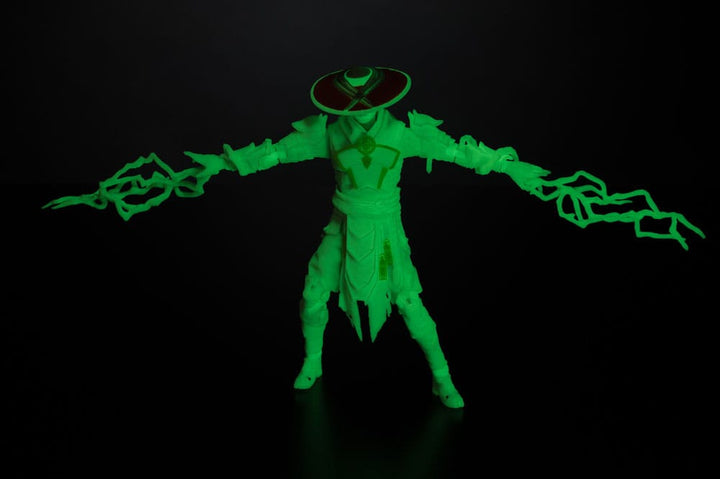 Mortal Kombat Raiden Glow in the Dark Gold Label Action Figure 18 cm