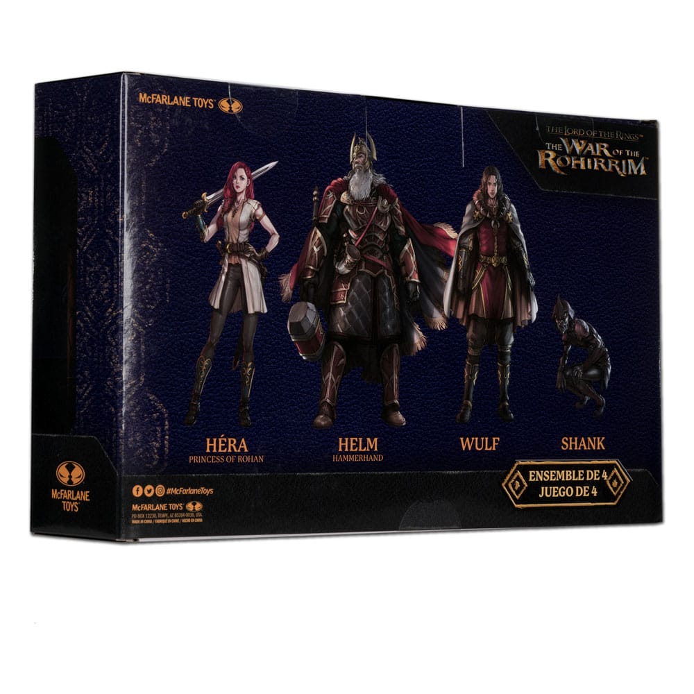 The Lord of the Rings The War of the Rohirrim 4" Scale Action Figures (4-Pack)