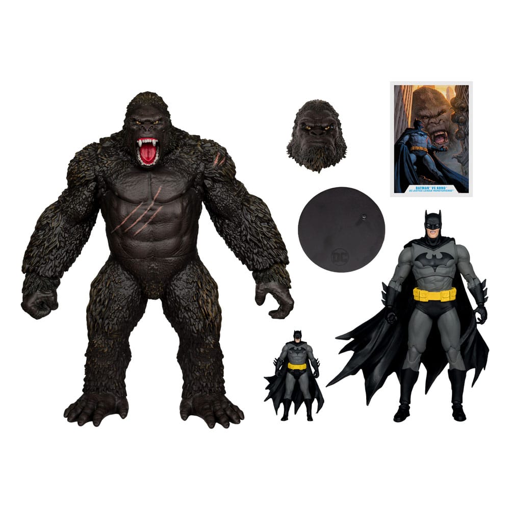 Monsterverse x DC Multiverse Justice League Batman and Kong 11" Scale Action Figures (2-Pack)