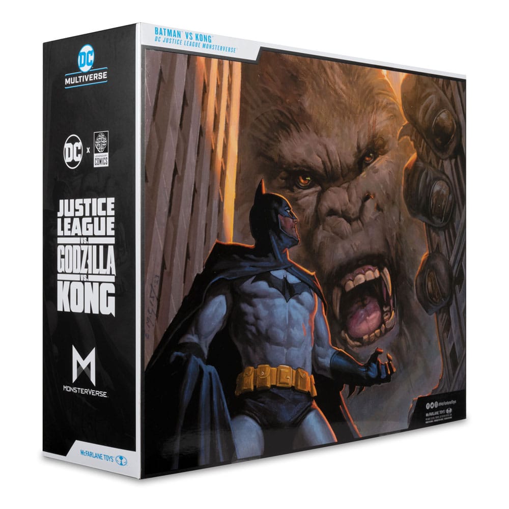 Monsterverse x DC Multiverse Justice League Batman and Kong 11" Scale Action Figures (2-Pack)