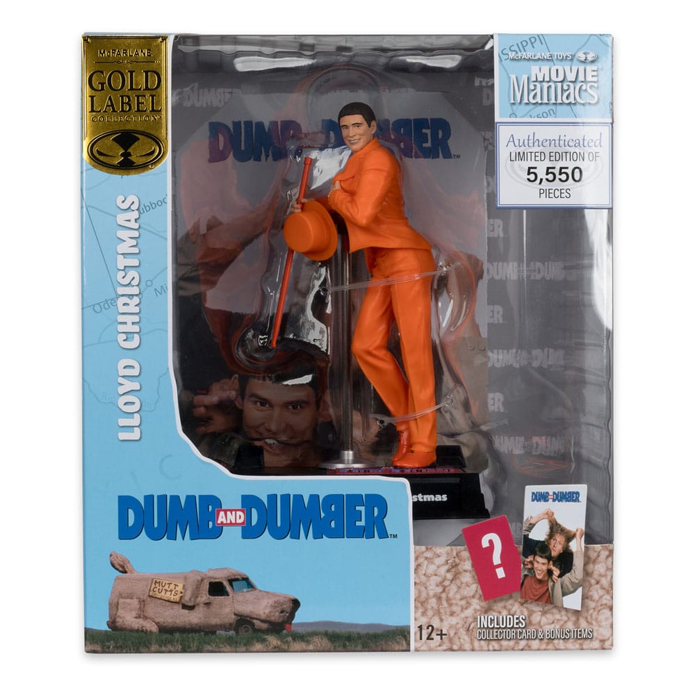 McFarlane Dumb and Dumber Movie Maniacs Lloyd Christmas (Gold Label) Figure