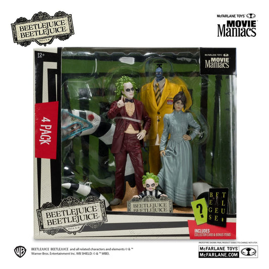 McFarlane Beetlejuice Movie Maniacs Four Pack Figures, alternate view
