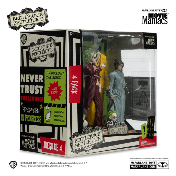 Beetlejuice Movie Maniacs 4-Pack Figures