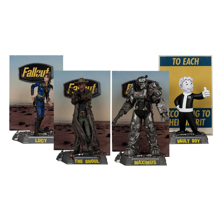 McFarlane Fallout Movie Maniacs 6" Figure Limited Edition Four-Pack Lucy, Maximus, The Ghoul & Vault Boy