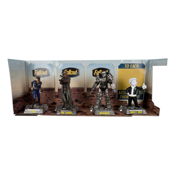 McFarlane Fallout Movie Maniacs 6" Figure Limited Edition Four-Pack Lucy, Maximus, The Ghoul & Vault Boy