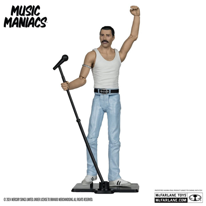 Music Maniacs Rock Freddy Mercury 6" Scale Action Figure
