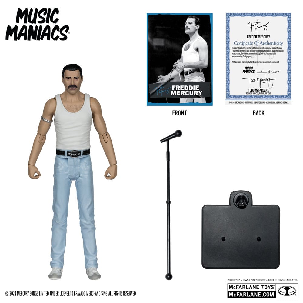 Music Maniacs Rock Freddy Mercury 6" Scale Action Figure
