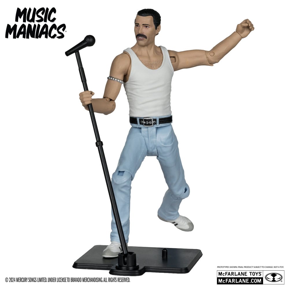 Music Maniacs Rock Freddy Mercury 6" Scale Action Figure