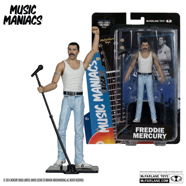 Music Maniacs Rock Freddy Mercury 6" Scale Action Figure