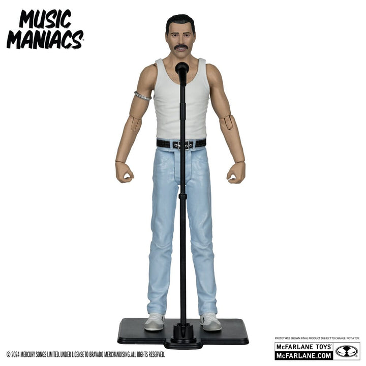 Music Maniacs Rock Freddy Mercury 6" Scale Action Figure