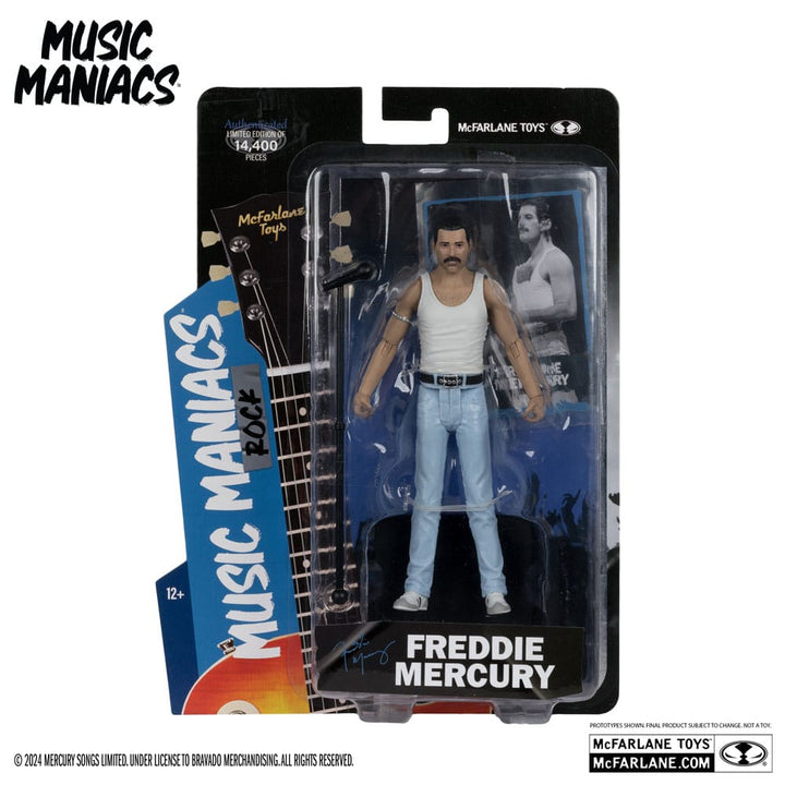 Music Maniacs Rock Freddy Mercury 6" Scale Action Figure