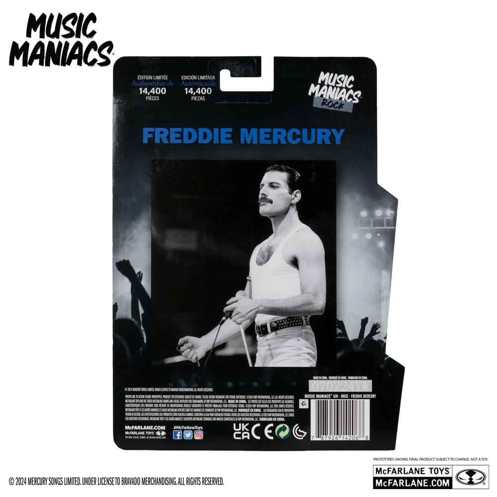 Music Maniacs Rock Freddy Mercury 6" Scale Action Figure