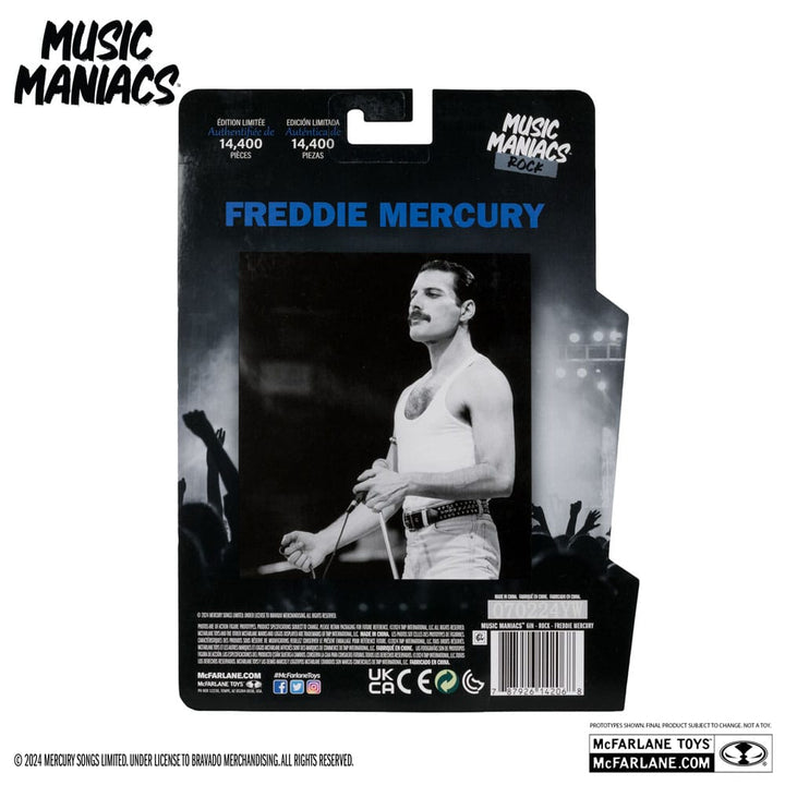 Music Maniacs Rock Freddy Mercury 6" Scale Action Figure