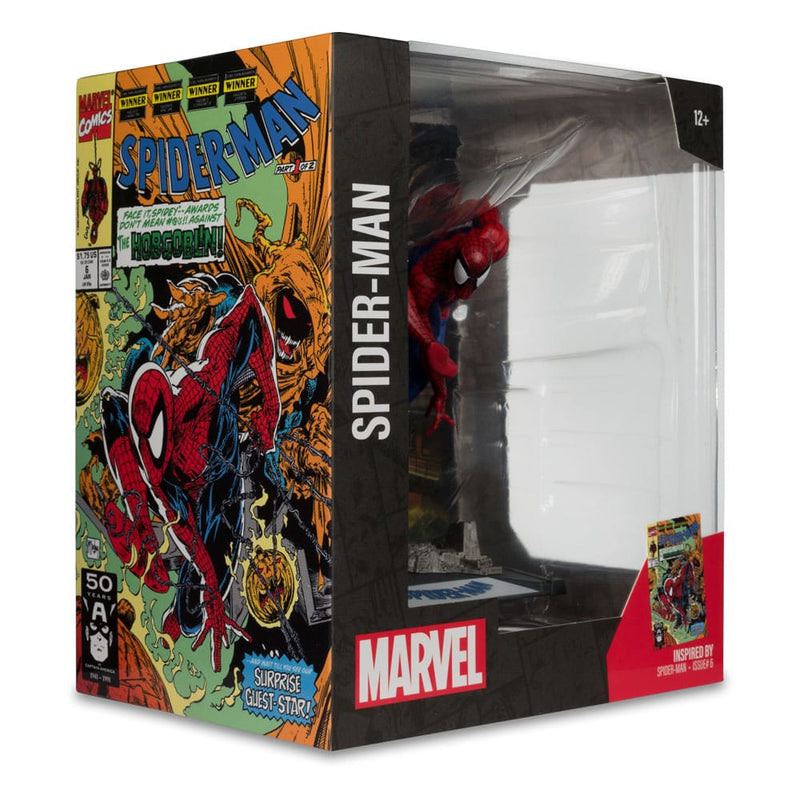 Marvel Spider Man Spider Man Issue 6 PVC Statue 1 10 Scale 9 cm, packaging shot