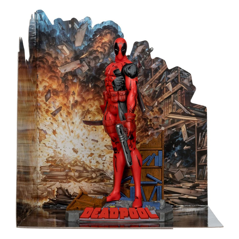 Marvel Deadpool New Mutants 98 PVC Statue 1/10 Scale 16 cm, size reference