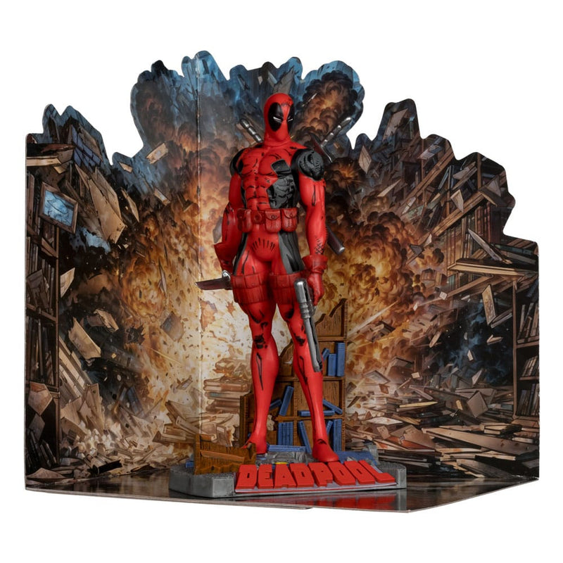 Marvel Deadpool New Mutants 98 PVC Statue 1/10 Scale 16 cm, close-up detail