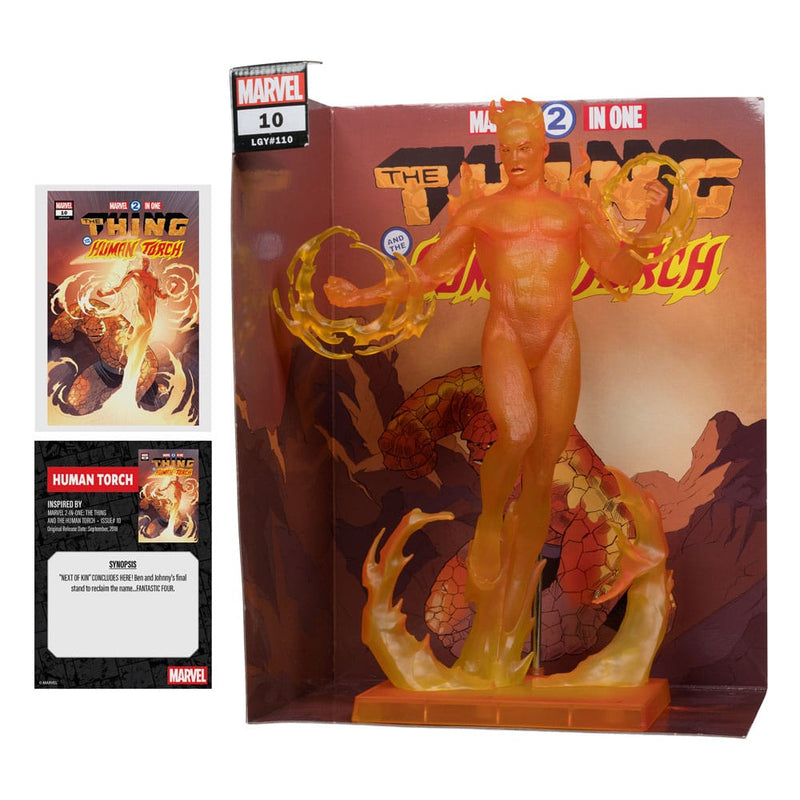 Human Torch The Thing and the Human Torch #10 Marvel McFarlane Toys 1:6 Statue