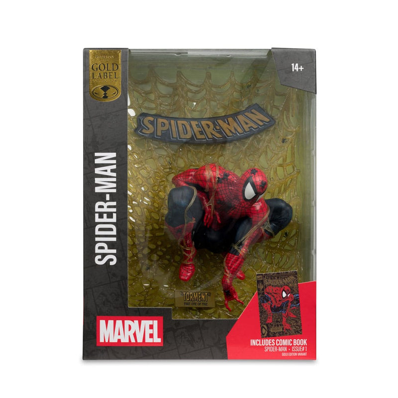 Spider-Man Gold Edition Spider-Man #1 Marvel Collection McFarlane Toys Statue