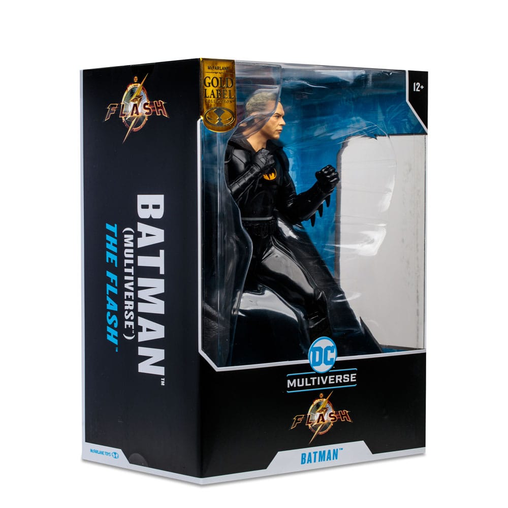 Batman Unmasked DC The Flash Movie Multiverse Gold Label Statue 30 cm
