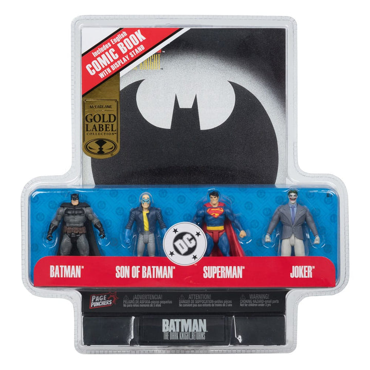 DC Page Punchers Batman & Son of Batman & Superman & Joker 4-Pack Action Figures