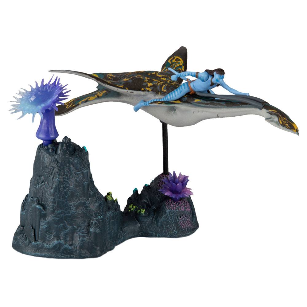 McFarlane Toys Avatar The Way of Water Neteyam and Ilu 2.5" Scale Deluxe Medium Action Figures