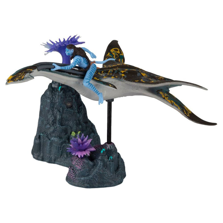 McFarlane Toys Avatar The Way of Water Neteyam and Ilu 2.5" Scale Deluxe Medium Action Figures