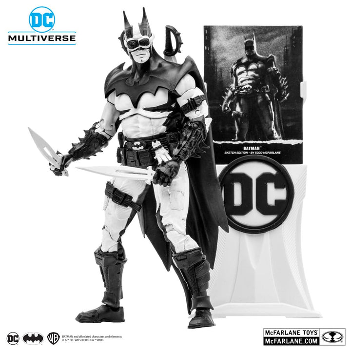 DC Multiverse Batman Sketch Edition Gold Label Figure