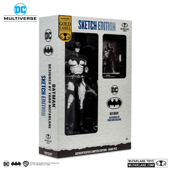 DC Multiverse Batman Sketch Edition Gold Label Figure