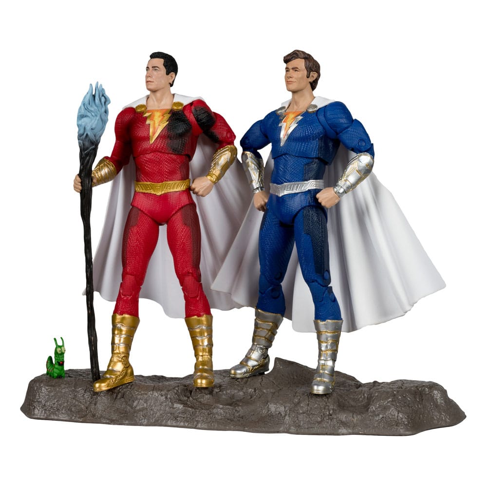 DC Multiverse Shazam Battle Damage and Freddie Freeman Gold Label 2 Pack Action Figures 18 cm POP! Vinyl Figure