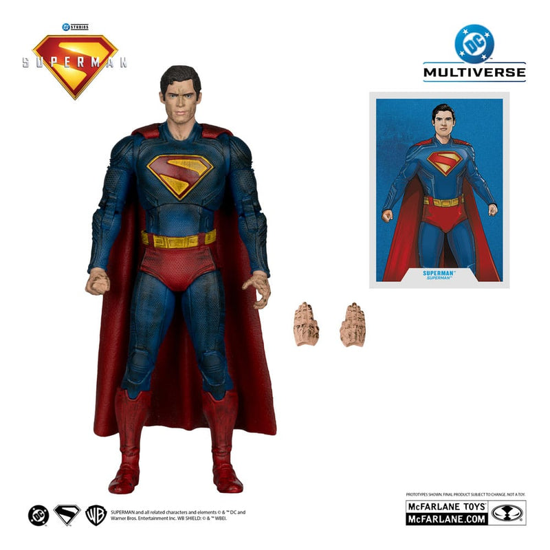 McFarlane DC Superman (2025) Superman (Battle Damaged) Gold Label 7" Action Figure, side angle