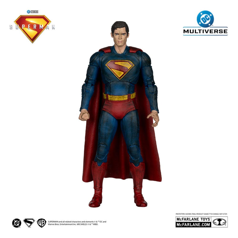 McFarlane DC Superman (2025) Superman (Battle Damaged) Gold Label 7" Action Figure, rear view