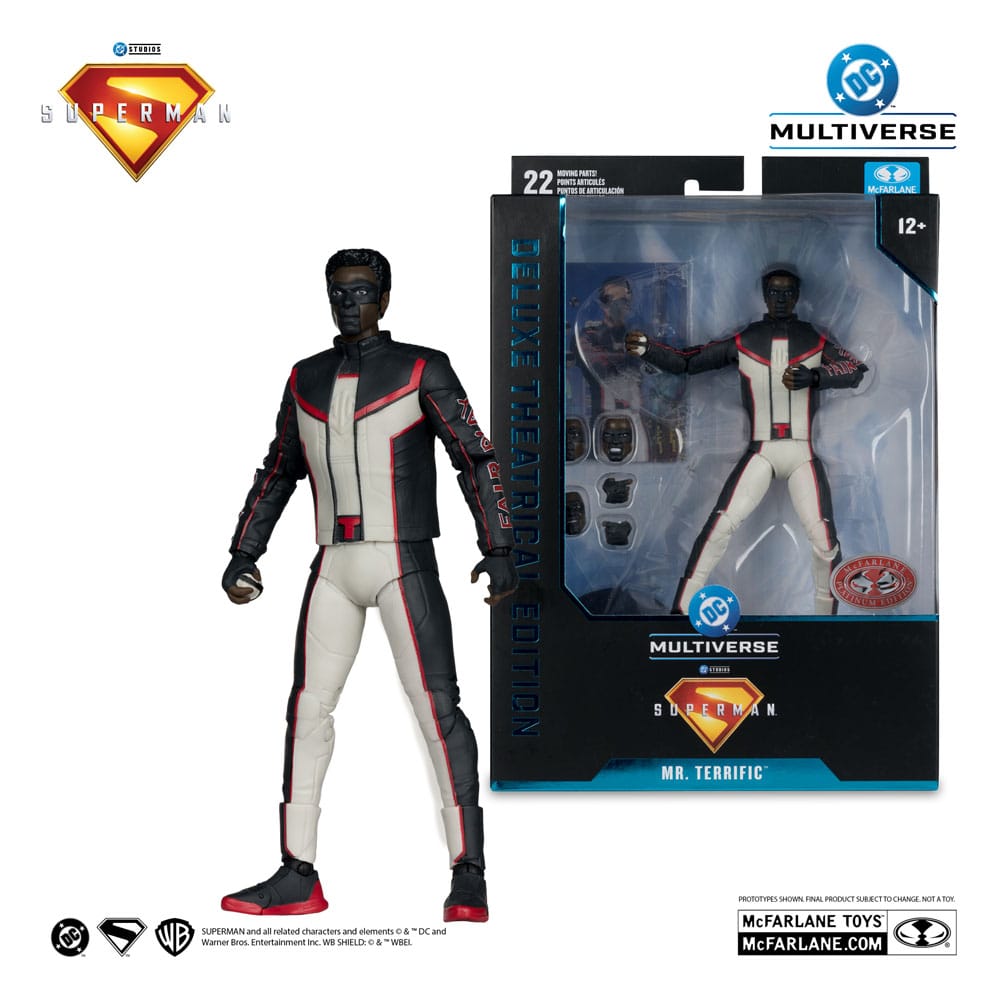 DC Multiverse Deluxe Superman (2025) Mr. Terrific (Red Platinum Edition) 1/10 Scale Action Figure