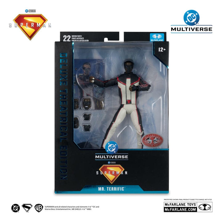 DC Multiverse Deluxe Superman (2025) Mr. Terrific (Red Platinum Edition) 1/10 Scale Action Figure