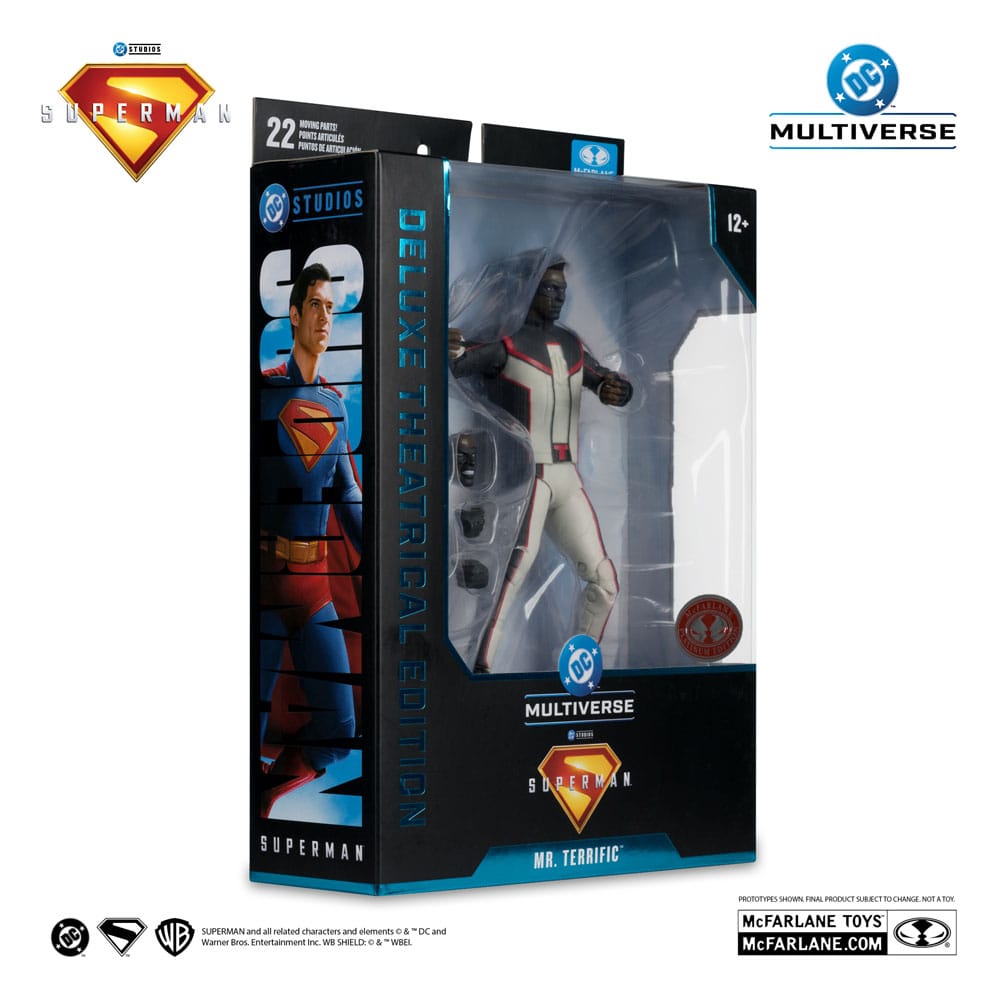 DC Multiverse Deluxe Superman (2025) Mr. Terrific (Red Platinum Edition) 1/10 Scale Action Figure