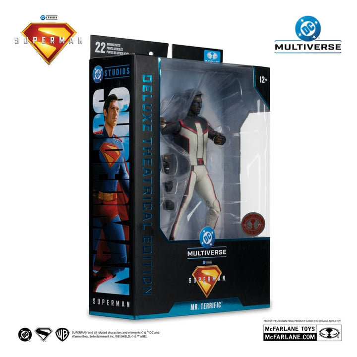 DC Multiverse Deluxe Superman (2025) Mr. Terrific (Red Platinum Edition) 1/10 Scale Action Figure