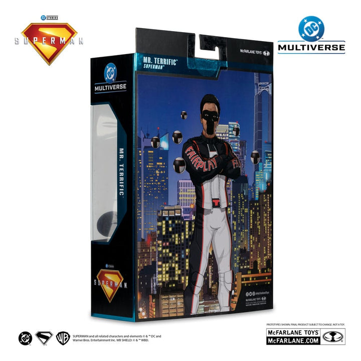 DC Multiverse Deluxe Superman (2025) Mr. Terrific (Red Platinum Edition) 1/10 Scale Action Figure