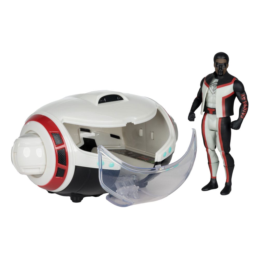 DC Direct Superman (2025) Mr. Terrific and T-Craft 4.3" Scale Super Powers Action Figure with Vehicle