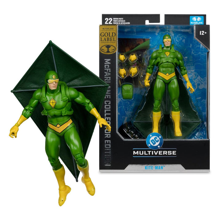 DC Multiverse McFarlane Batman Rogues Kite Man (Gold Label) 9" Collector Edition Action Figure