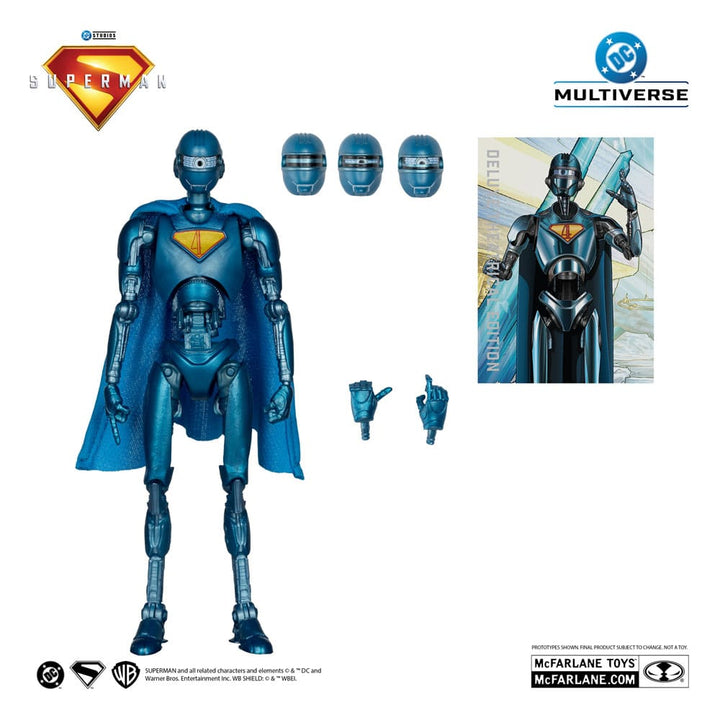 DC Multiverse Deluxe Superman Robot (Red Platinum Edition) 1/11 Scale Action Figure