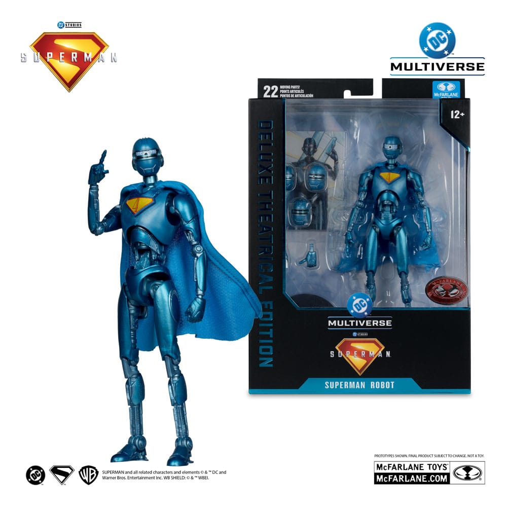 DC Multiverse Deluxe Superman Robot (Red Platinum Edition) 1/11 Scale Action Figure