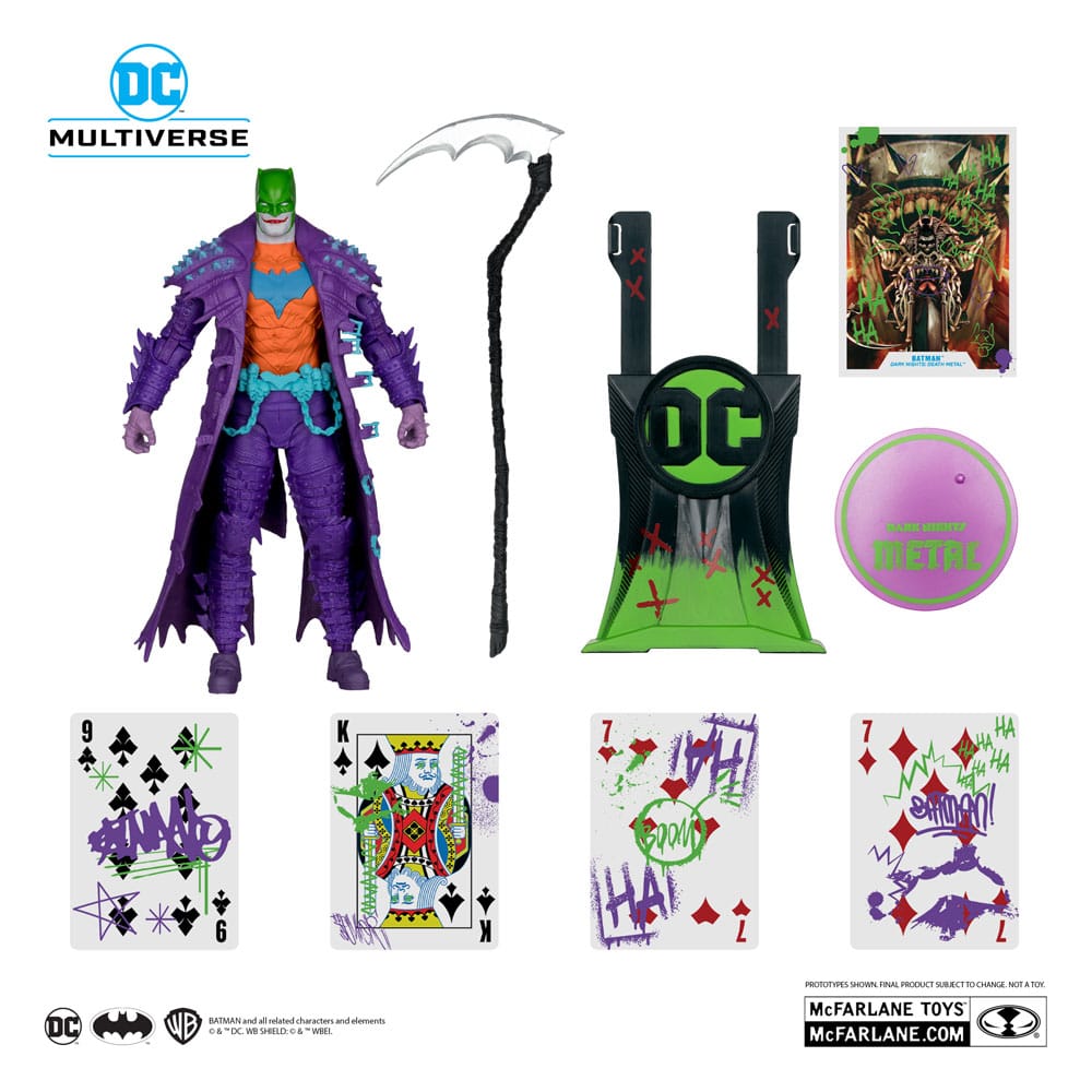 DC Multiverse Batman Jokerized Dark Nights Death Metal Gold Label Action Figure 18 cm