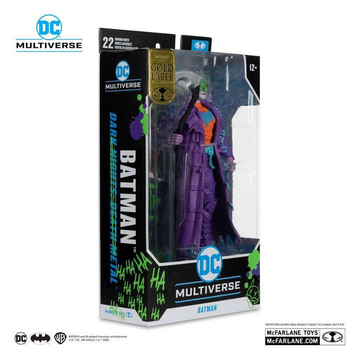 DC Multiverse Batman Jokerized Dark Nights Death Metal Gold Label Action Figure 18 cm