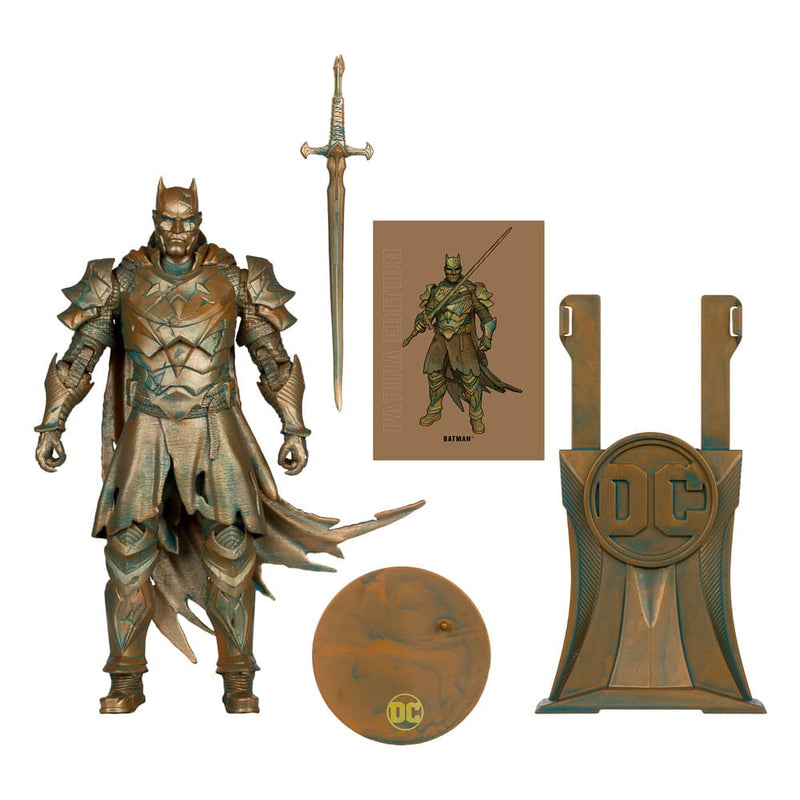 Batman Dark Knights of Steel Patina Edition DC Multiverse Gold Label McFarlane 7" Figure