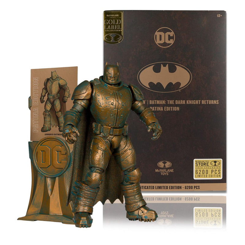 Batman Dark Knights of Steel Patina Edition DC Multiverse Gold Label McFarlane 7" Figure