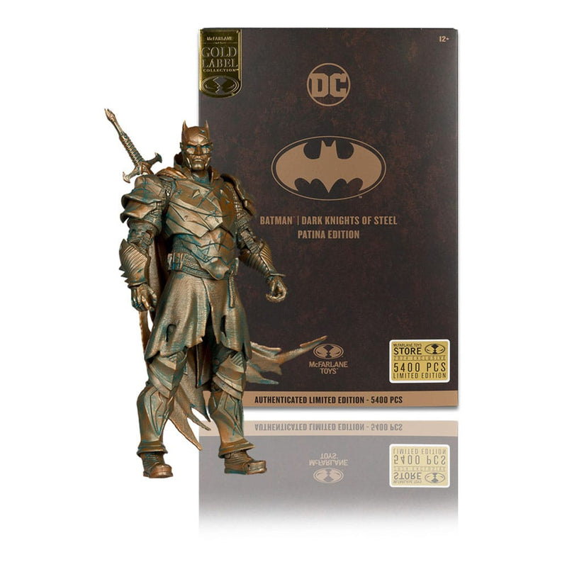 Batman Dark Knights of Steel Patina Edition DC Multiverse Gold Label McFarlane 7" Figure
