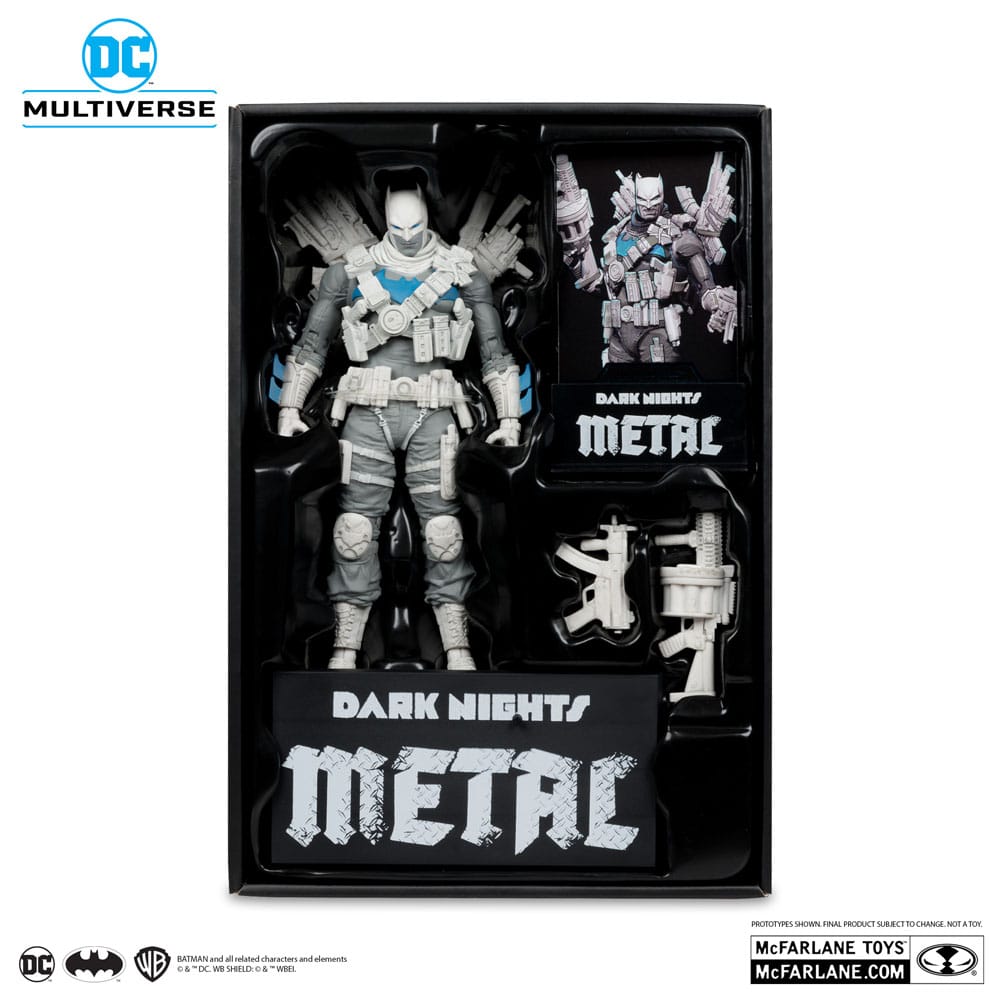 DC Multiverse Dark Nights Metal The Grim Knight (Black and White Accent) 7" Scale Action Figure  [Gold Label]